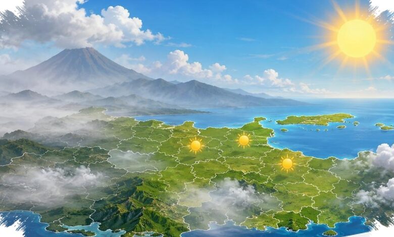Kontras Cuaca Jatim 19 Derajat, Batu Berkabut ketika Tiga Wilayah Capai 33 Derajat