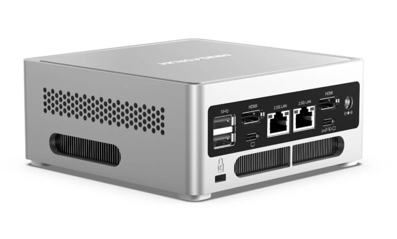 Mini PC 0,47 Liter dengan USB4 dan Dua LAN 2.5GbE, Bidik Kebutuhan Jaringan