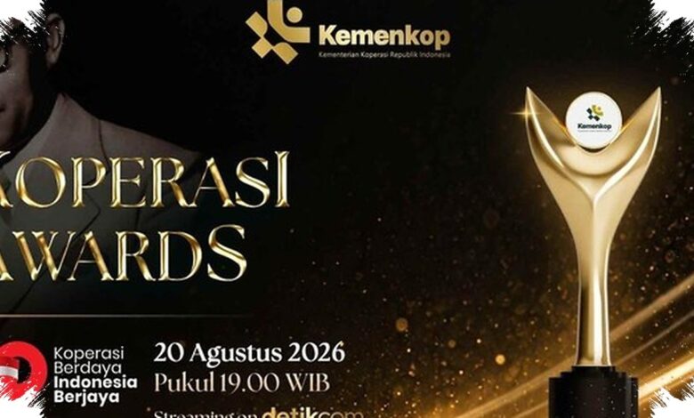 Koperasi Awards 2026 Digelar 20 Agustus, 5 Apresiasi untuk Para Penggerak