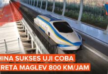 Bukan Kereta Penumpang, Model Maglev China Ini Melonjak hingga 800 Km/Jam