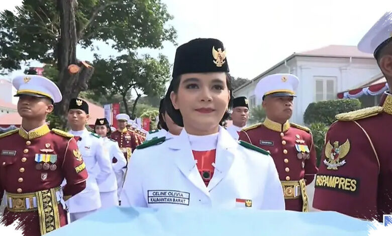 Wakil Kalimantan Barat Ini Terpilih Bawa Baki Merah Putih di Hadapan Presiden